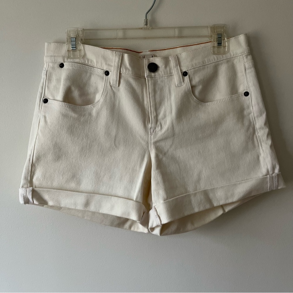 J. Crew Cream Jean Shorts